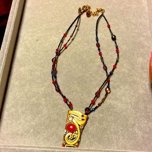 Beautiful gem and bead necklace